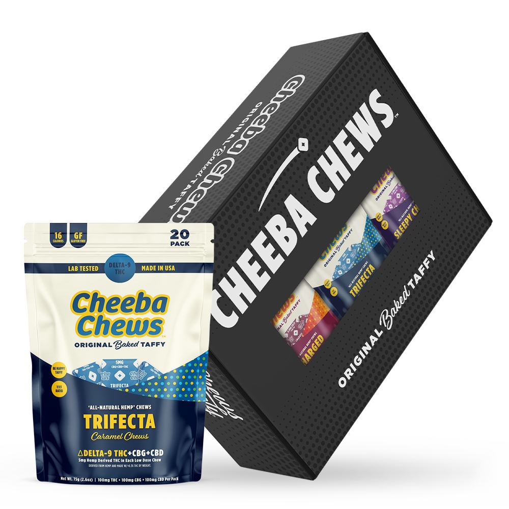 CASE - Cheeba Chews Trifecta (100mg Per Bag)