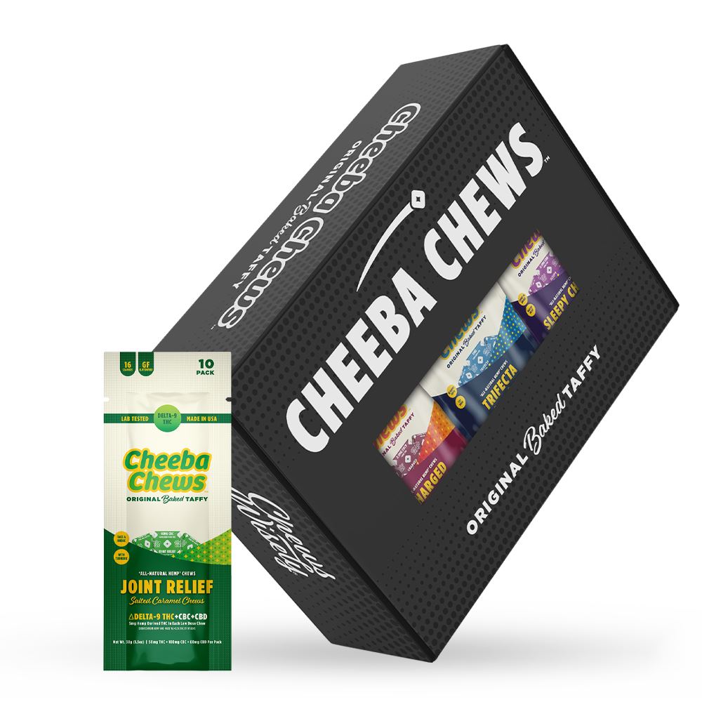 CASE - Cheeba Chews Joint Relief (50mg Per Bag)