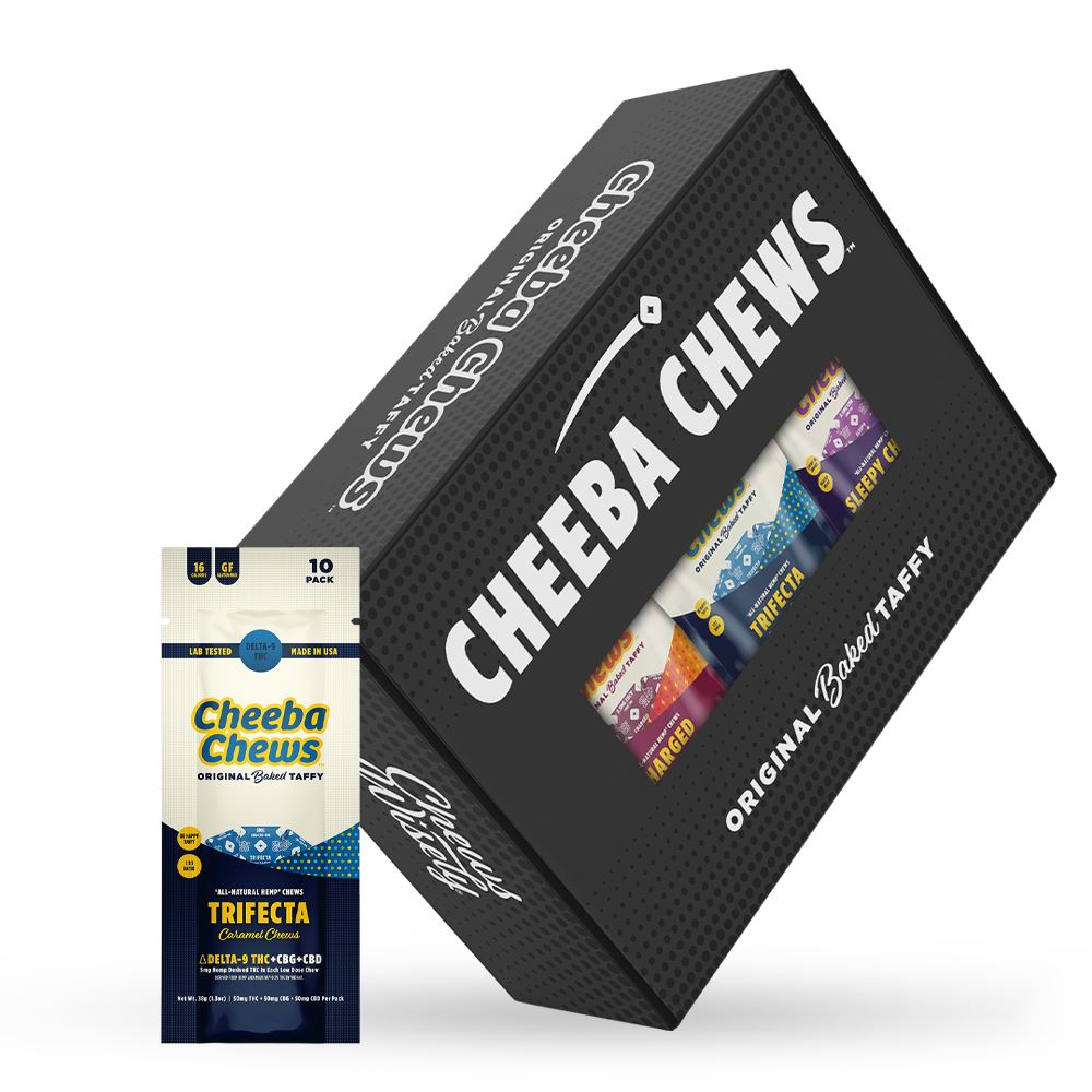 CASE - Cheeba Chews Trifecta (50mg Per Bag)