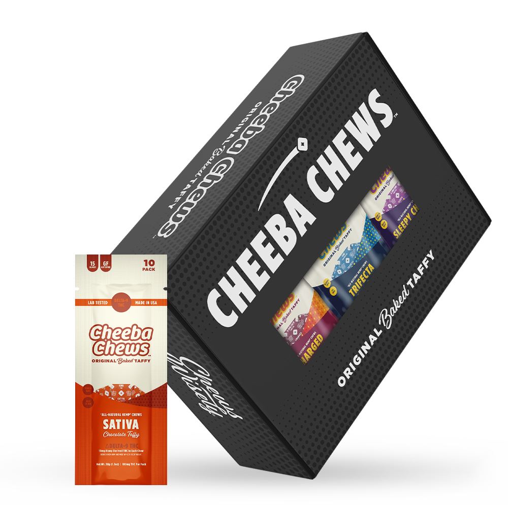 CASE - Cheeba Chews Sativa (100mg Per Bag)