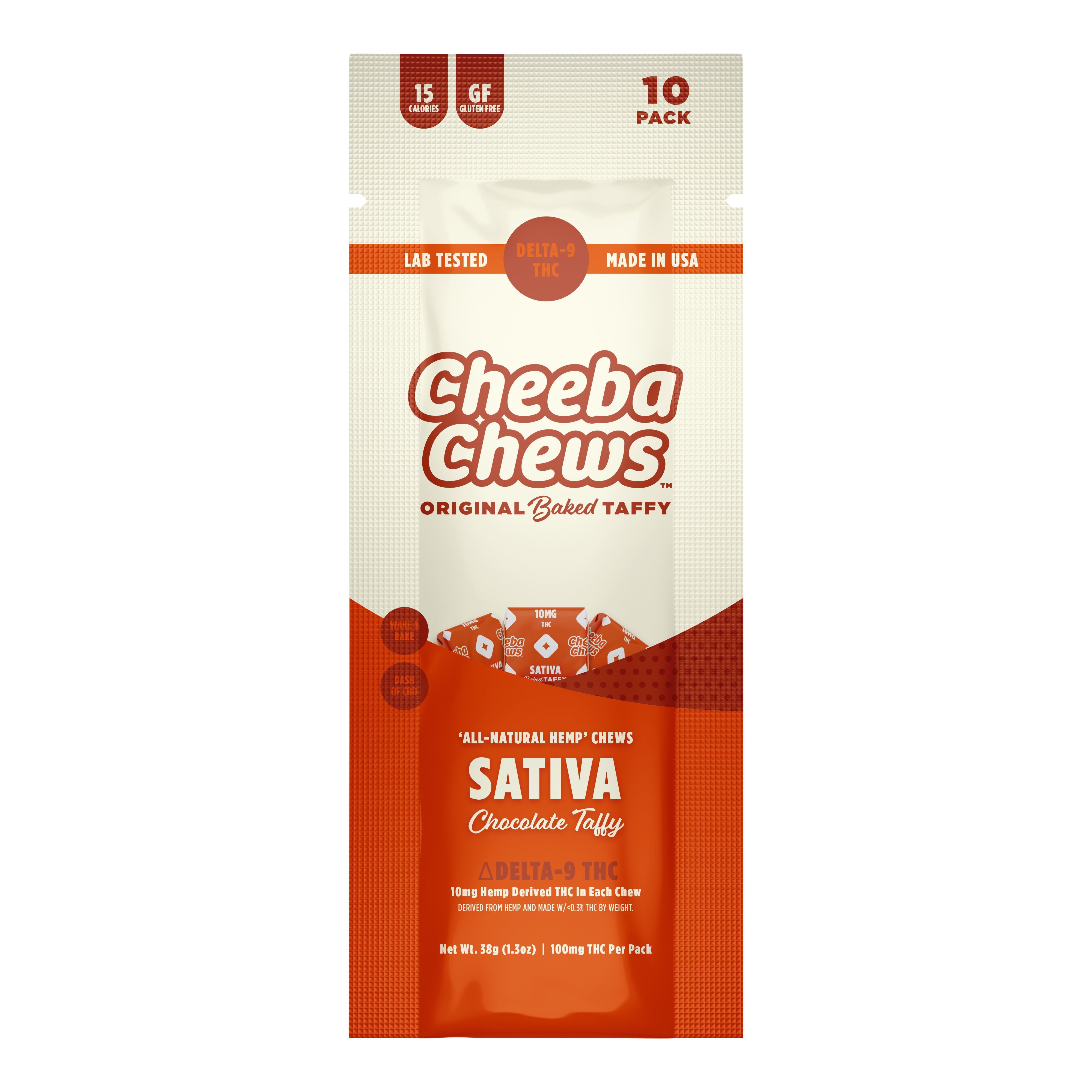 SINGLE - Cheeba Chews Sativa (100mg Per Bag)