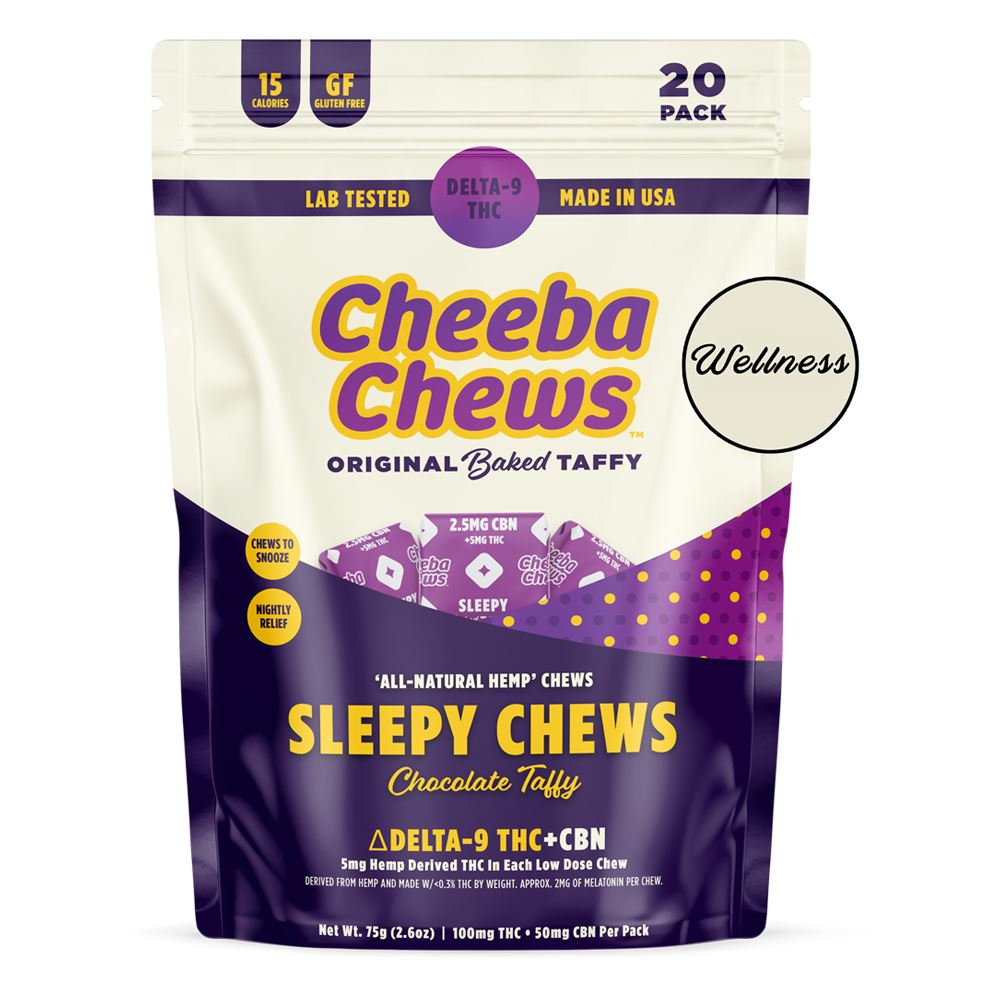 SINGLE - Cheeba Chews Sleepy (100mg Per Bag)