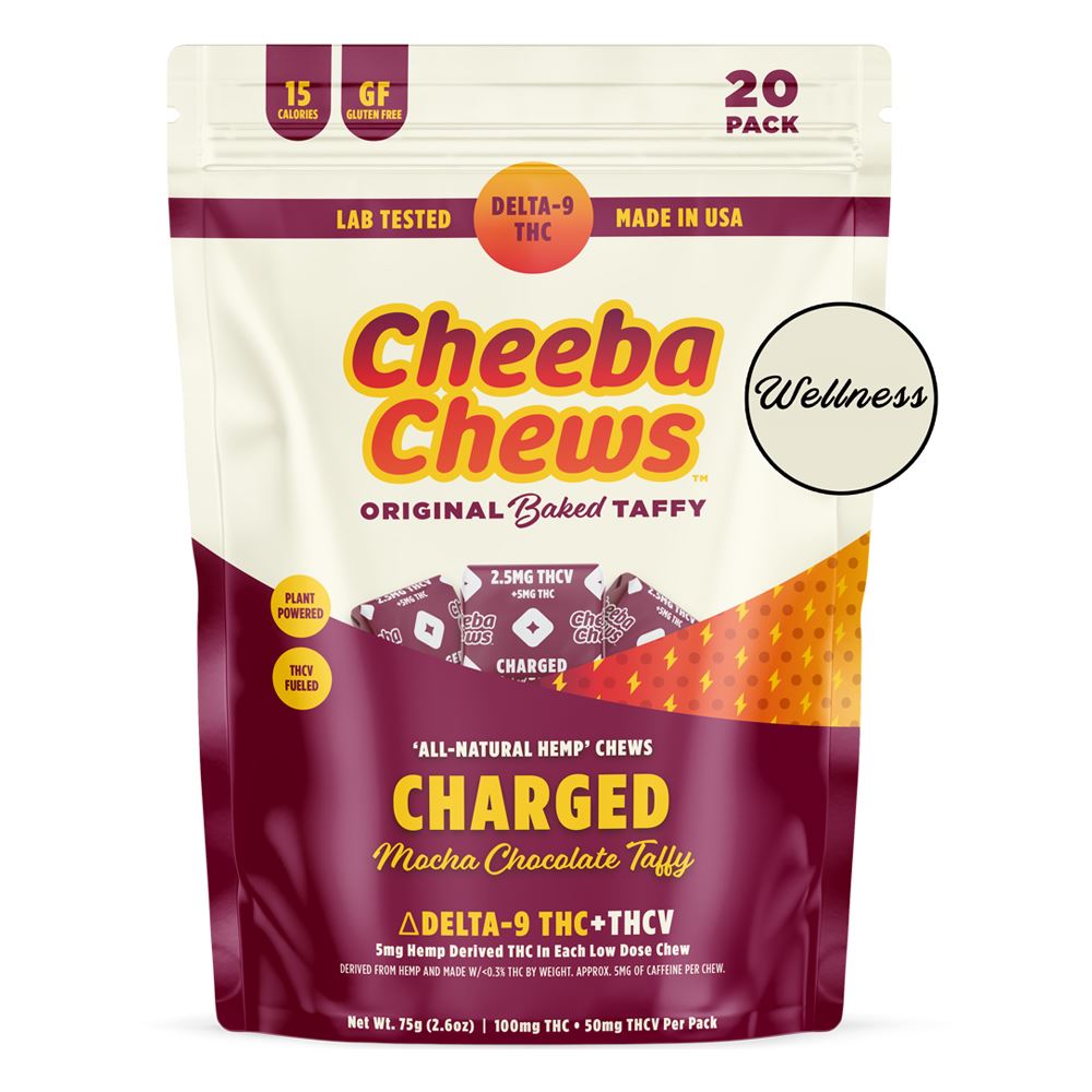 SINGLE - Cheeba Chews THCV Charged (100mg Per Bag)