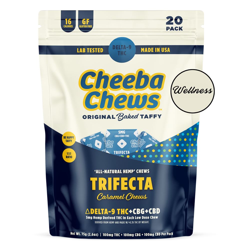 SINGLE - Cheeba Chews Trifecta (100mg Per Bag)