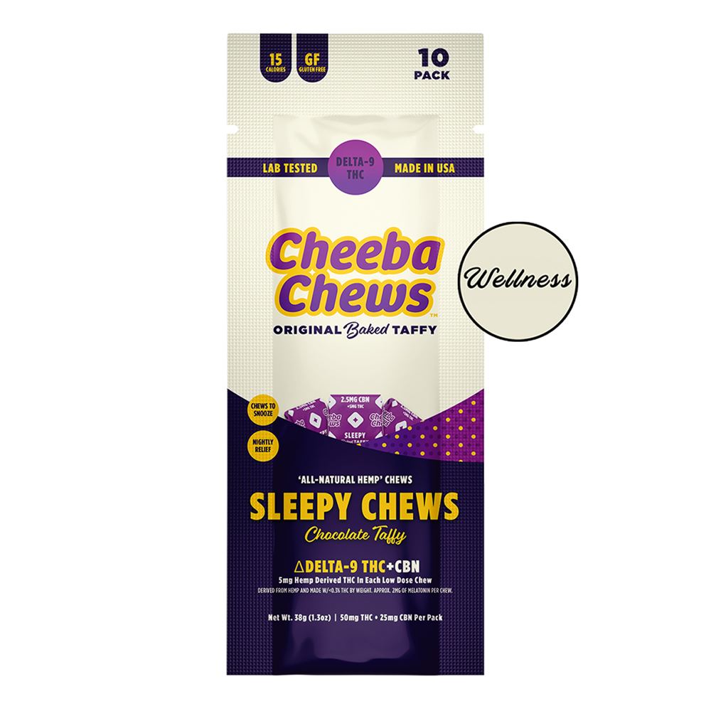 SINGLE - Cheeba Chew Sleepy (50mg Per Bag)