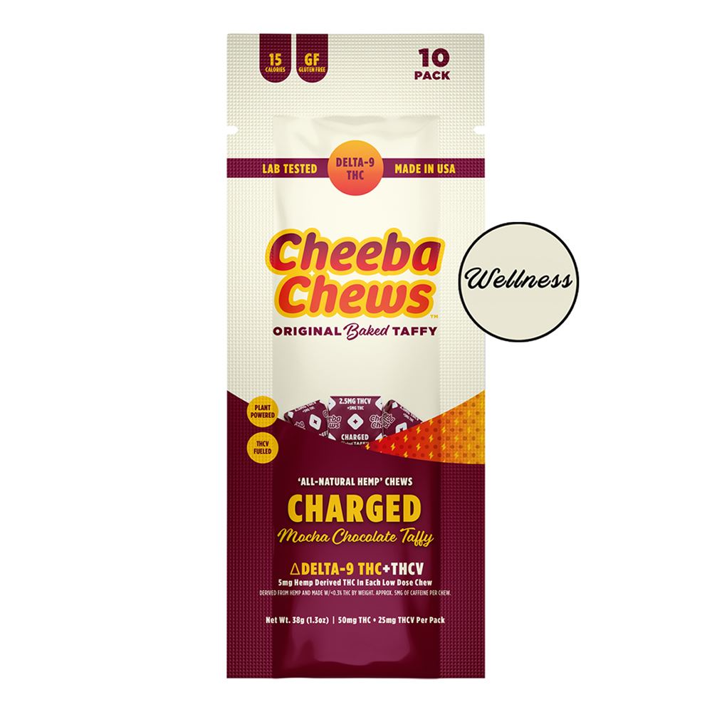 SINGLE - Cheeba Chews THCV Charged (50MG Per Bag)